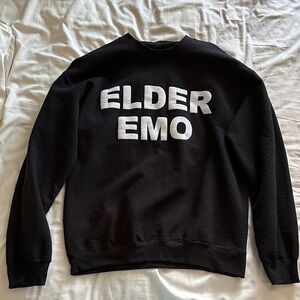 Jac Vanek Black Crewneck Sweater